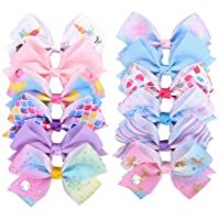 Amasawa 12 Piezas de Pinzas de Cocodrilo con Lazos para el Cabello-Horquilla de Cinta Grosgrain-Aplicar a Regalo de…